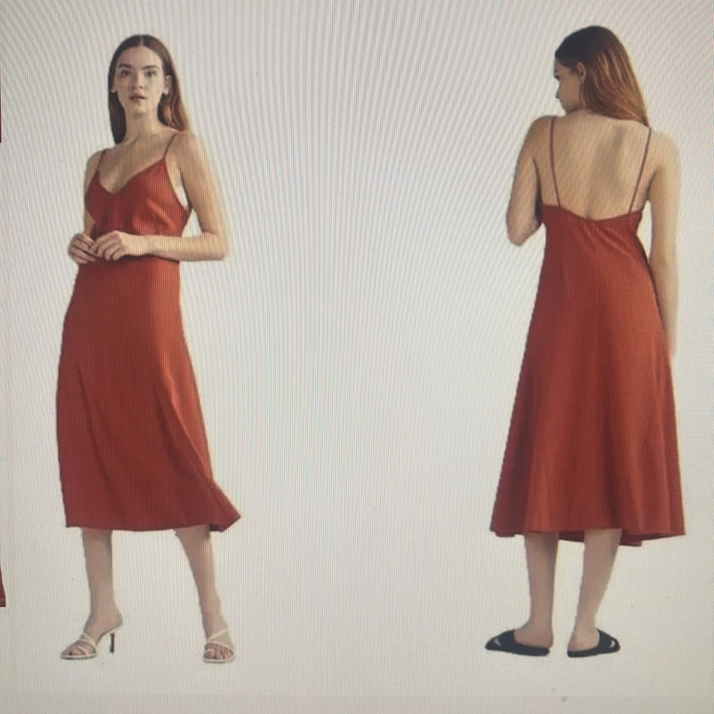 NWT Thakoon Midi Slip Dress. Size 4.  Color Rust